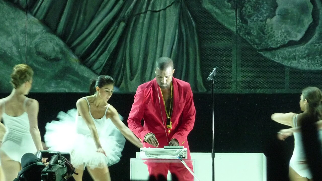 kanye west 2026-2027 Tour & Schedule featuring kanye west live on stage with stadium crowd